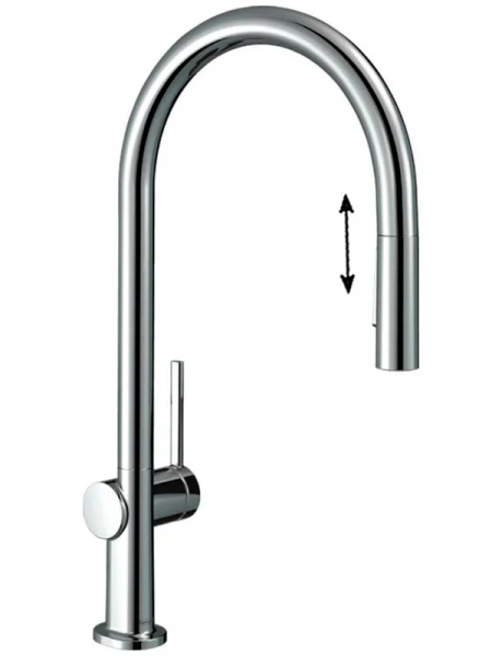 Фото смеситель для кухонной мойки hansgrohe talis 72801000