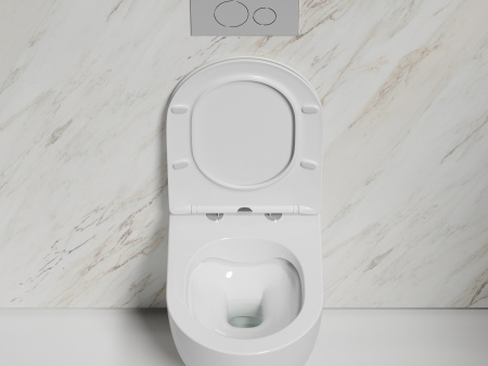 Фото унитаз подвесной, безободковый ceramicanova modena cn6063