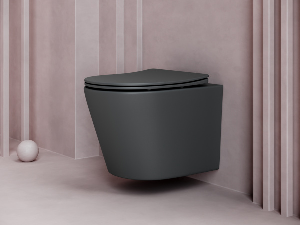 Фото унитаз подвесной, безободковый ceramicanova balearica cn6000mdh