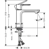 Фото смеситель для раковины hansgrohe rebris s 72520670