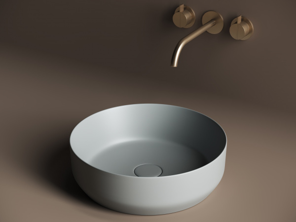 Фото раковина накладная ceramicanova element 39 см, цвет: антрацит cn6022mh