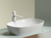 Фото раковина накладная ceramicanova element 60 см, цвет: белый cn6049