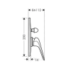 Фото смеситель для ванны hansgrohe novus 71047000