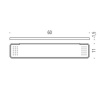 Фото полка подвесная colombo design time w4216