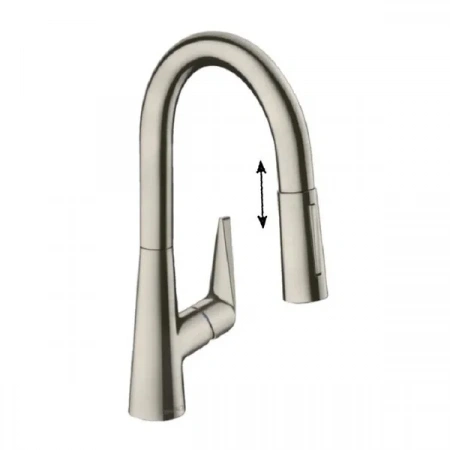 Фото смеситель для кухонной мойки hansgrohe talis 73850800