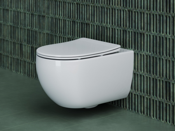 Фото унитаз подвесной, безободковый ceramicanova long cn3015