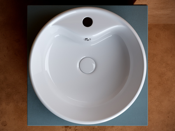 Фото раковина накладная ceramicanova element 40 см, цвет: белый cn5027