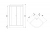 Фото душевая кабина royal bath hk rb90hk1-t-bl 90x90 см