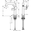 Фото смеситель для раковины hansgrohe tecturis s 73340140