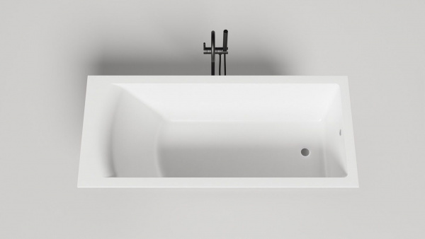 Фото ванна из искусственного камня salini cascata 170x75 см 104113g глянцевая