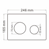 Фото клавиша смыва abber ac0121