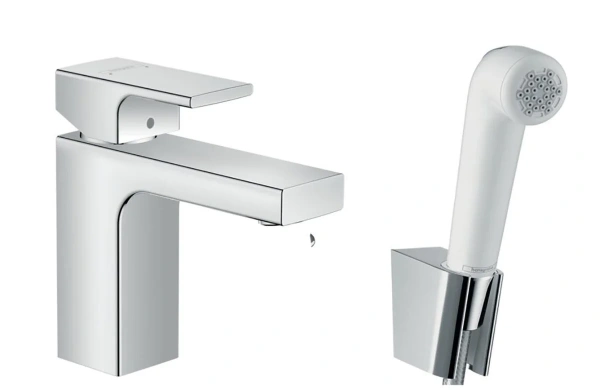 Фото смеситель для раковины hansgrohe vernis shape 71216000