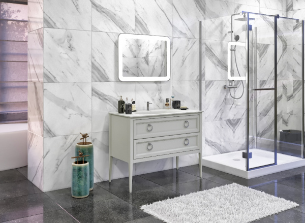 Фото тумба под раковину bagno piu vintage 105 см, цвет: матовый лак vn-1-107