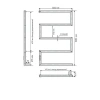 Фото электрический полотенцесушитель indigo sparta 80/50 без полки dgs80-50brrt