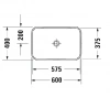 Фото раковина накладная duravit happy d.2 plus  60 см 2359606100