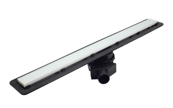 Фото трап линейный с решеткой pestan confluo frameless line white glass 95 см 13701216