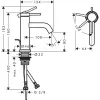 Фото смеситель для раковины hansgrohe tecturis s 73302670