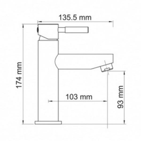 Фото смеситель для раковины wasserkraft main 4104