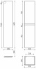 Фото пенал подвесной sancos urban 35 см pur35w