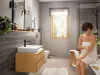 Фото смеситель для раковины hansgrohe rebris e 72589670