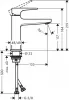 Фото смеситель для раковины hansgrohe metropol 32507140