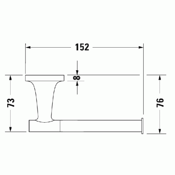 Фото держатель для туалетной бумаги duravit starck t 99371000 цвет: хром