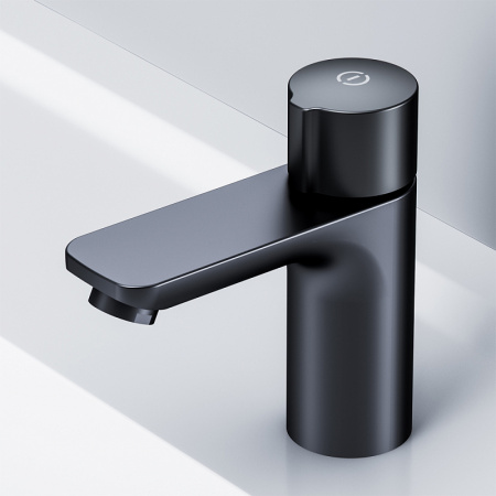 Фото смеситель для раковины am.pm x-joy black edition f85a02522