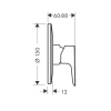 Фото смеситель для душа hansgrohe talis e 71766000s