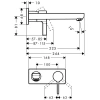 Фото смеситель для раковины hansgrohe metris s 31163000