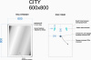 Фото зеркало sancos  city 60 см ci600