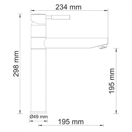 Фото смеситель для кухни wasserkraft main 4107