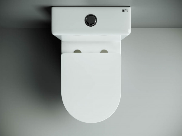 Фото унитаз-компакт, безободковый без бачка ceramicanova metropol cn4001-b