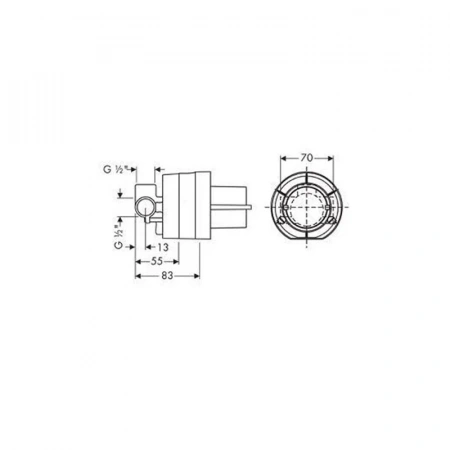 Фото смеситель для душа hansgrohe logis 71604000s