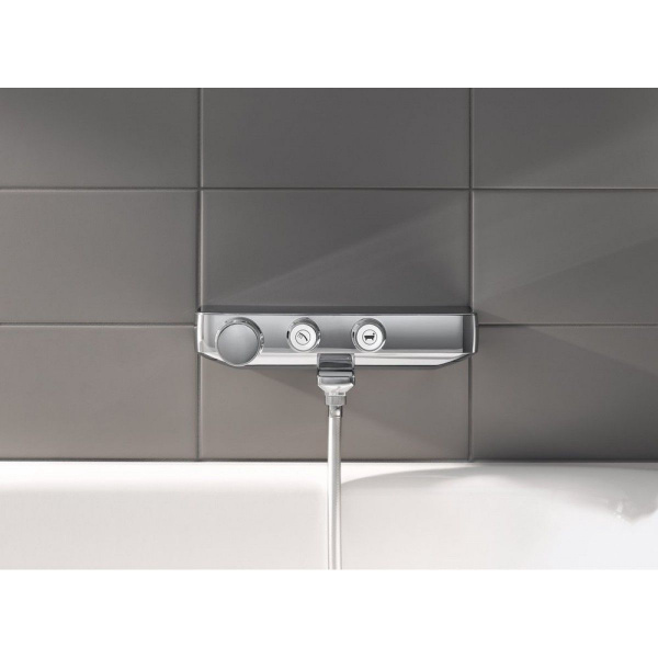 Фото термостатический смеситель для ванны grohe grohtherm smartcontrol 34718000