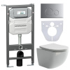 Унитаз с инсталляцией Сет 4 в 1 Ceramicanova CN3009_1001M_1000