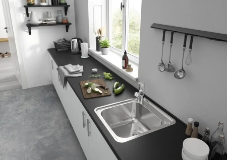 Фото смеситель для кухонной мойки hansgrohe focus 71814000