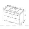 Фото тумба под раковину aquanet эвора 100 см 184014