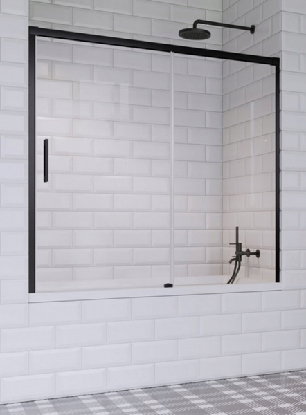 Фото шторка radaway idea black pn dwj 140 см 10003140-54-01l/r