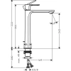 Фото смеситель для раковины hansgrohe rebris e 72581670