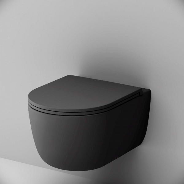 Фото унитаз подвесной безободковый damixa sirius dx86c1700mbsc