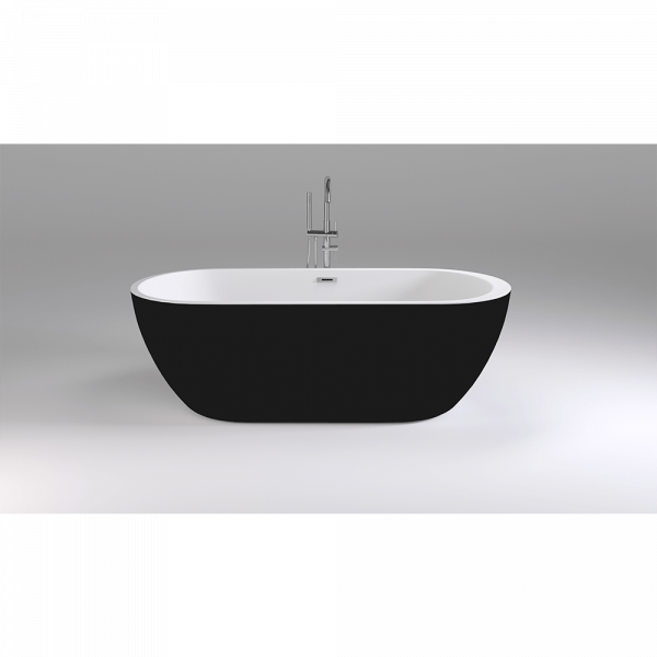 Фото акриловая ванна black&white swan 170x80 см sb105 black