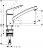 Фото смеситель для кухни hansgrohe logis 71830000