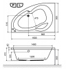 Фото акриловая ванна excellent newa 160x95 см l