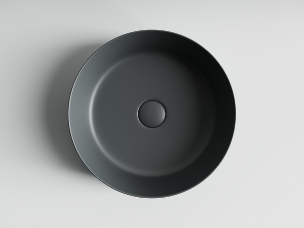 Фото раковина накладная ceramicanova element 39 см, цвет: антрацит cn6022mdh