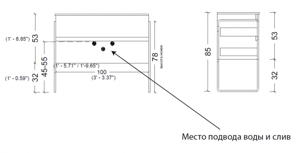 Фото тумба под раковину armadi art vallessi 100 см 837-100-gs