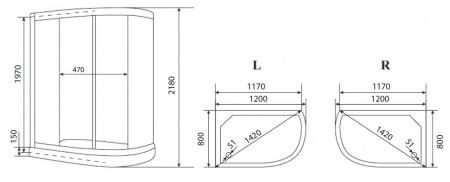 Фото душевая кабина timo comfort te-0702p l 120x80 см