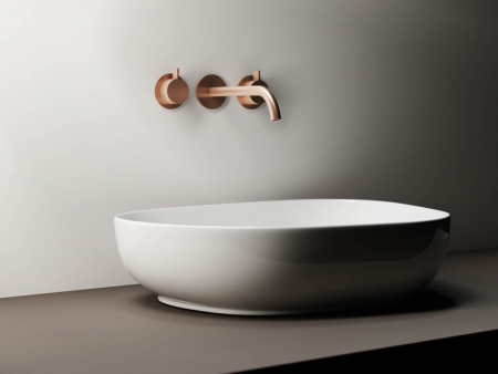 Фото раковина накладная ceramicanova element 55 см, цвет: белый cn5003