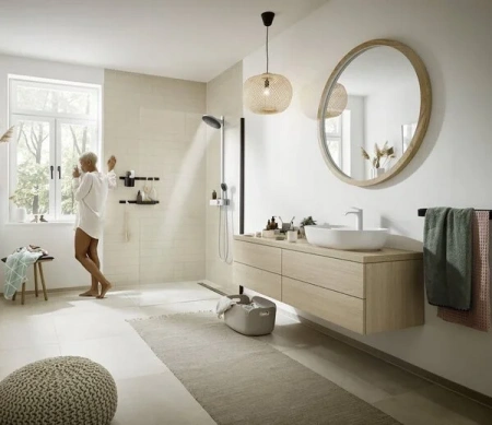 Фото душевая стойка hansgrohe pulsify 24240700