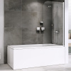 Шторка на ванну Abber Ewiges Wasser 80 см AG52080