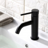Фото смеситель для раковины rea lungo black mat rea-b4102